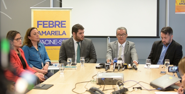 Governo realiza coletiva para atualizar número de casos de febre amarela
