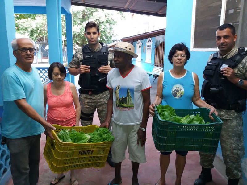  Presídio de Leopoldina doa verduras e garante abastecimento de creche na região