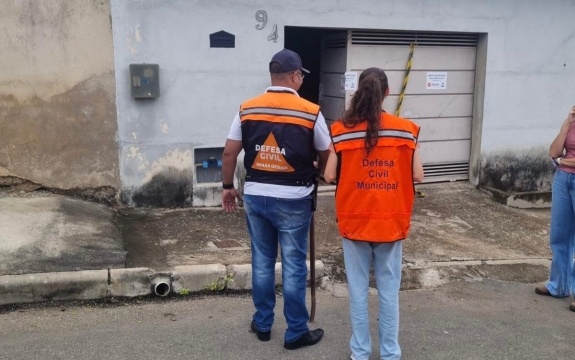 Vistoria técnica em incêndio em São Sebastião do Oeste