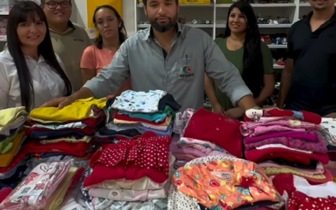 A mobilização teve como foco a compra de itens essenciais para enxovais para bebês recém-nascidos