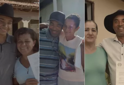 Três famílias de municípios do Norte de Minas comemoram a conquista do título de propriedade da terra onde moram e investem na produção com a família