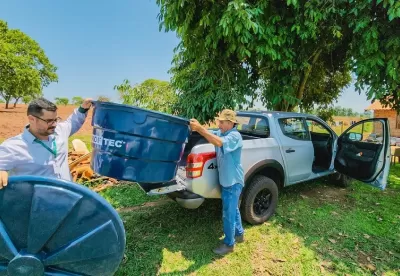 Agricultor familiar do município de Campina Verde recebe o kit de irrigação