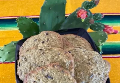 prato com cookie de palma