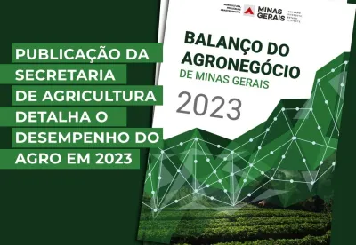 Imagem mostra a capa da publicação da Seapa Minas ao lado de texto com o título