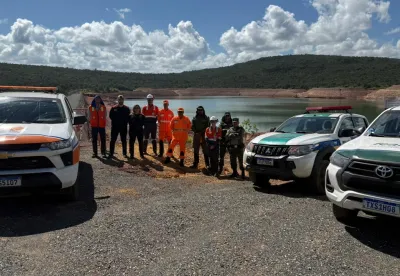 Vistoria em barragem em Três Marias