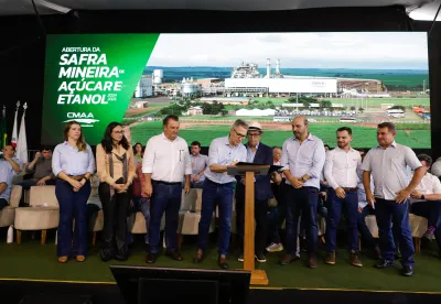 Governador Romeu Zema assina protocolo para investimentos durante evento da abertura da safra da cana-de-açúcar em Minas