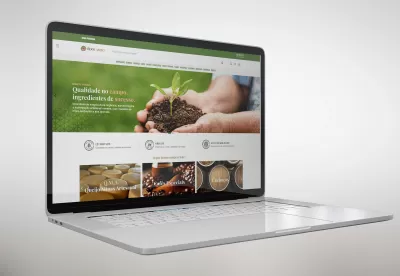 Foto mostra tela de computador com a página inicial da plataforma "É do Campo"