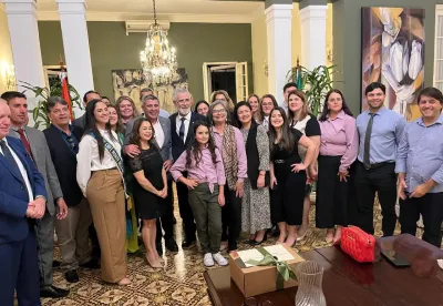 Foto mostra delegação mineira no Paraguai