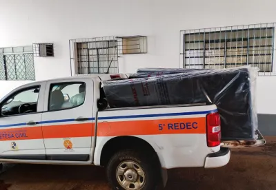 Carregamento de ajuda humanitária para município de Sacramento