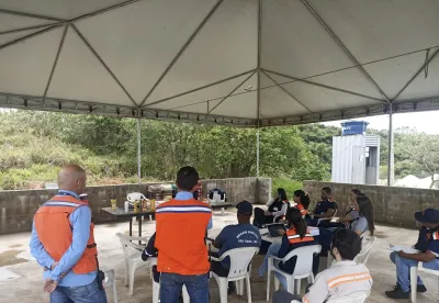Simulado de emergência de barragens em Nazareno