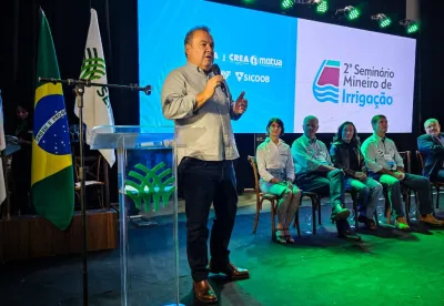 O evento teve como tema principal os desafios e oportunidades relacionadas ao uso de águas subterrâneas na irrigação