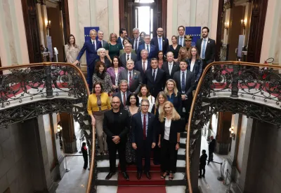 A delegação era composta por 19 representantes máximos das missões internacionais do bloco no Brasil