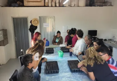 A visita é parte do projeto “Sementes do Cerrado”