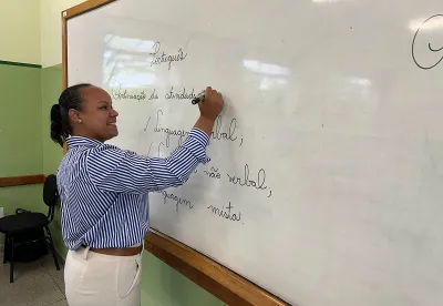 Professor em sala de aula