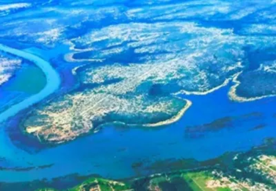 Vista aérea Rio Paraopeba