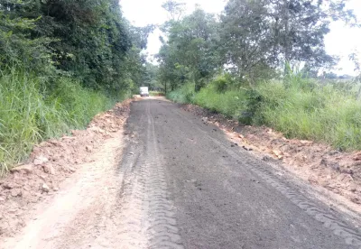 Estrada em obras