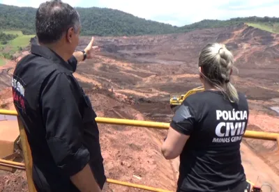 Polícia Civil trabalha em Brumadinho
