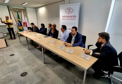 Evento de assinatura do convênio em Abaeté