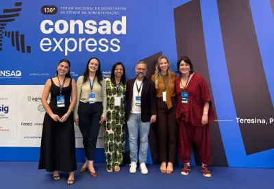 Representantes da Seplag no Consad Express