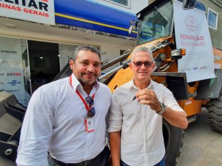 Primeira entrega de máquina em Caetanópolis - Junho de 2022