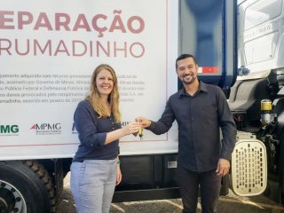Primeira entrega de máquina em Pompéu - Maio de 2022