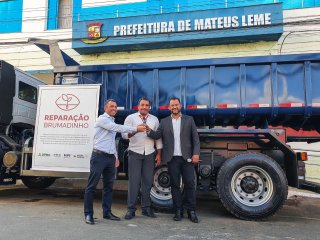 Primeira entrega de máquina em Mateus Leme - Junho de 2022
