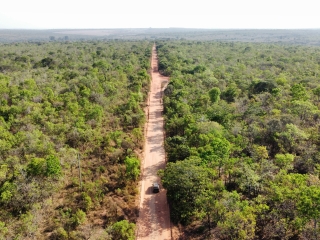  Estrada em Morada Nova de Minas na MG-415 que vai receber pavimentação