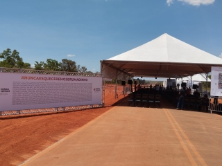 Evento de anúncio do início das obras de pavimentação da MG-415