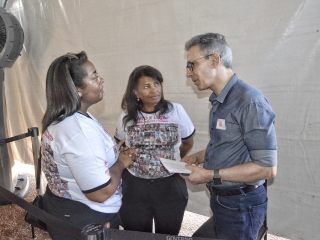 Evento de anúncio do início das obras de pavimentação da MG-415