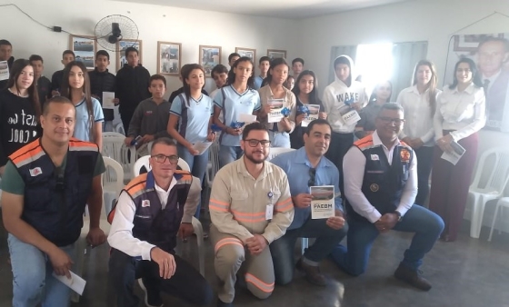 11ª REDEC conversa com alunos de Escola Municipal sobre barragens