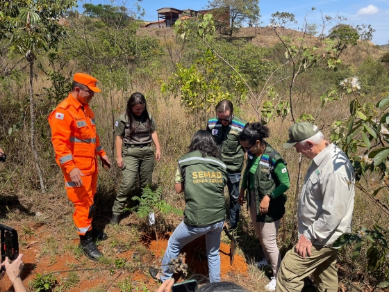 Plantio de árvores em comemoração ao Dia da Árvore e a Semana Florestal