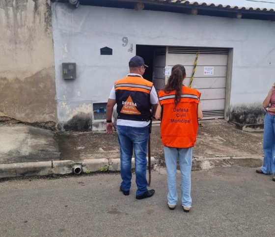 Vistoria técnica em incêndio em São Sebastião do Oeste