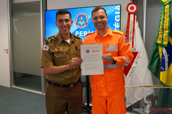 Formalização da parceira do CBMMG com a CEDEC