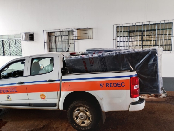 Carregamento de ajuda humanitária para município de Sacramento