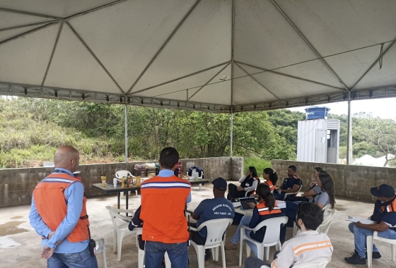 Simulado de emergência de barragens em Nazareno