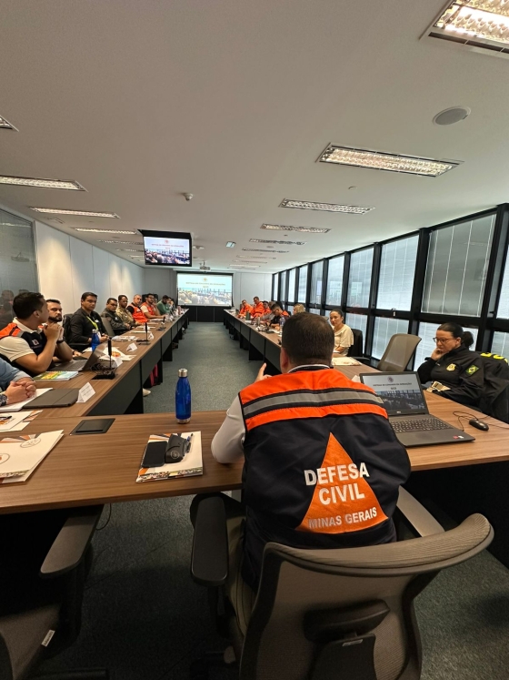 Fase presencial do curso de SCO administrado pela Defesa Civil de Minas Gerais