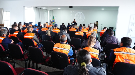 Curso de Processos e Procedimentos em Defesa Civil sendo realizado em Barbacena