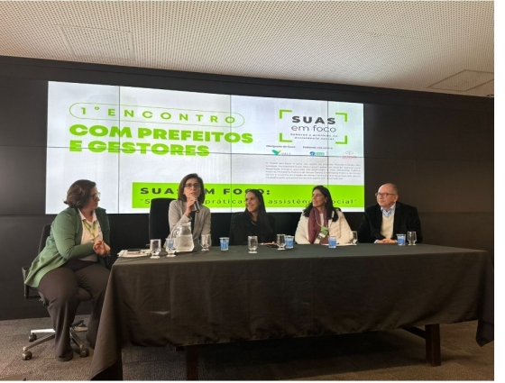 1º Encontro com Prefeitos e Gestores do Projeto de Fortalecimento dos Serviços Socioassistenciais Municipais