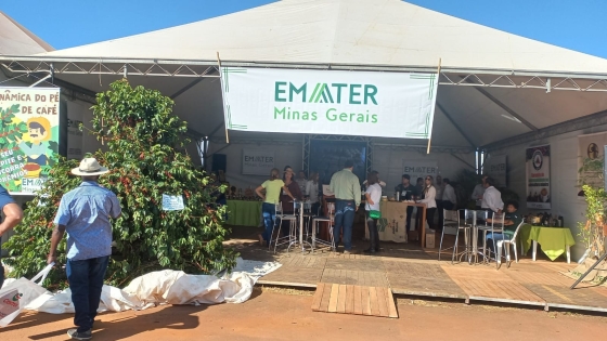 Durante a feira, o estande da Emater-MG terá profissionais para tirar dúvidas dos produtroes