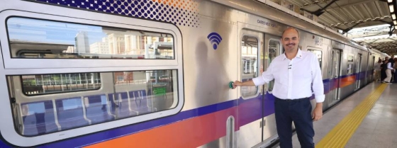 Governo de Minas acompanha viagem inaugural do primeiro dos 24 novos trens do Metrô da Região Metropolitana de Belo Horizonte