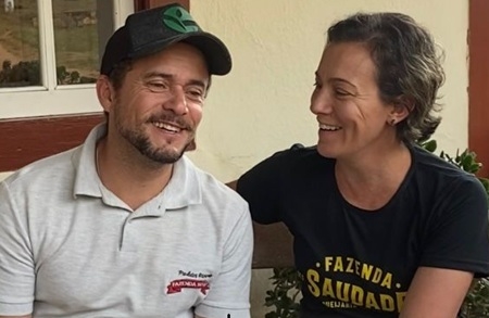 Tereza e Matheus, produtores de queijo em Ibertioga (MG)