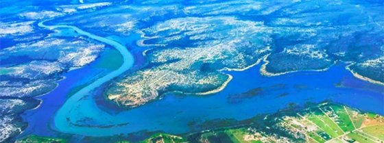 Vista aérea Rio Paraopeba