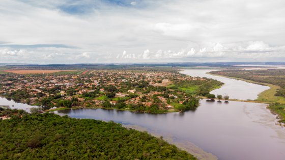 Vista aérea de Morada Nova de Minas - Foto: acervo prefeitura