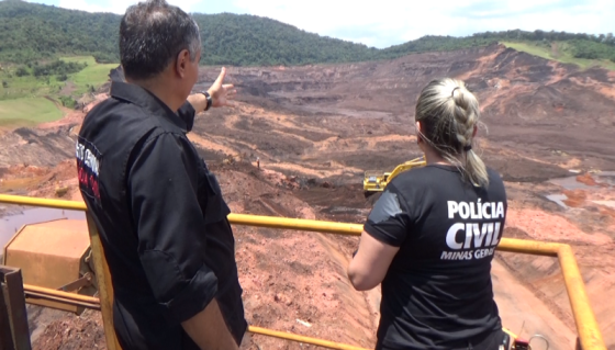 Polícia Civil trabalha em Brumadinho