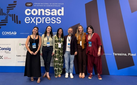 Representantes da Seplag no Consad Express