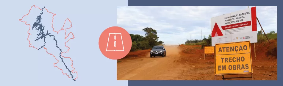 Ilustração das estradas