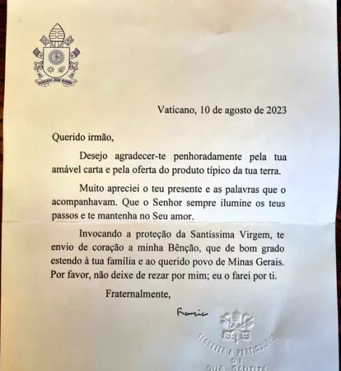 Carta do Papa Francisco aos produtores