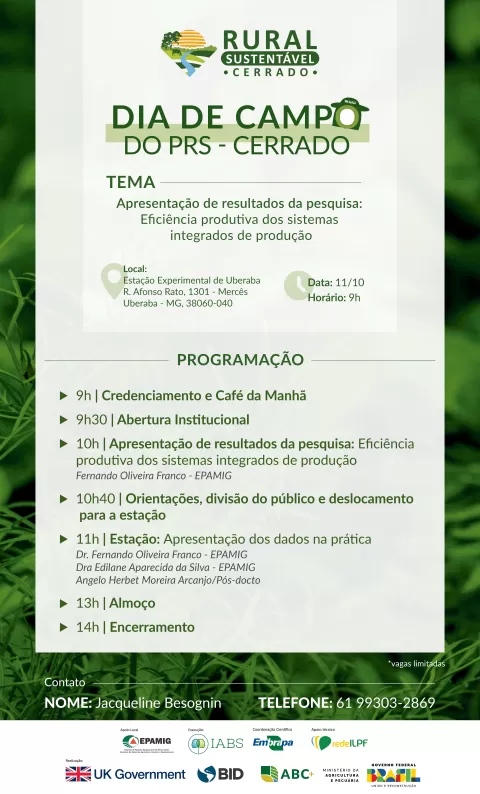 cartaz contendo informações sobre o evento