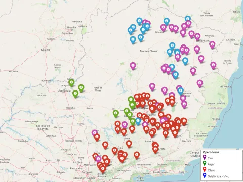 Mapa Ativação Alô Minas Fase I