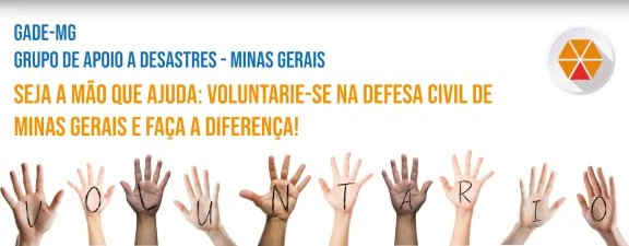 Voluntário - Imagem com várias mãos erguidas abertas  